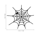Vinyl Wall Art Decal - Spiderweb - 20" x 22.5" - Fun Halloween Web Seasonal Decoration Sticker - Teens Adults Indoor Outdoor Wall Door Window Living Room Office Decor (20" x 22.5"; Orange) Orange 20" x 22.5" 4