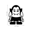 Vinyl Wall Art Decal - Cute Little Vampire - Spooky Halloween Season Decoration Sticker - Trendy Indoor Outdoor Wall Door Window Living Room Laptop Office Decor   4