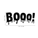 Vinyl Wall Art Decal - Booo - Fun Halloween Slimey Letters Seasonal Decoration Sticker - Kids Teens Adults Indoor Outdoor Wall Door Window Living Room Office Decor (22" x 51"; Black)   4