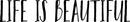 Vinyl Art Wall Decal - Life Is Beautiful - Motivational Bedroom Living Room Office Life Quotes - Inspire Positive Home Workplace Apartment Door Sticker Decals   2