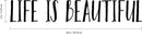 Vinyl Art Wall Decal - Life Is Beautiful - Motivational Bedroom Living Room Office Life Quotes - Inspire Positive Home Workplace Apartment Door Sticker Decals   3