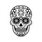 Vinyl Wall Art Decal - Day of The Dead Skull - Sugar Skull Mexican Holiday Seasonal Sticker - Kids Teens Adults Indoor Outdoor Wall Door Window Living Room Office Decor (21" x 15"; Black)   3