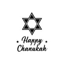 Vinyl Wall Art Decal - Happy Chanukah - Star Of David Jewish Holiday Decoration Sticker - Indoor Outdoor Home Office Wall Door Window Bedroom Office Decor Decals   2