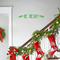 Vinyl Wall Art Decal - Be Merry - 4" x 30" - Christmas Seasonal Holiday Decor Sticker - Inspirational Indoor Outdoor Home Office Wall Door Window Bedroom Workplace Decals (4" x 30"; Green) Green 4" x 30" 4