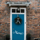 Vinyl Wall Art Decal - Be Merry - 9" x 22.5" - Cursive Christmas Seasonal Holiday Decoration Sticker - Indoor Outdoor Home Office Wall Window Door Decoration Adhesive Decals (9" x 22.5"; White) White 9" x 22.5" 4