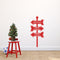 Vinyl Wall Art Decal - Christmas Street Signs - 35" x 16" - Holiday Seasonal Sticker - Indoor Outdoor Home Apartment Office Wall Door Window Bedroom Workplace Decor Decals (35" x 16"; Red) Red 35" x 16" 2