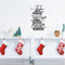 Vinyl Wall Art Decal - Santa’s Reindeer Names - Holiday Christmas Seasonal Sticker - Indoor Home Apartment Office Wall Door Window Bedroom Workplace Decor Decals (35" x 22"; Black)   2