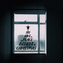 Vinyl Wall Art Decal - Christmas Tree Words - 29" x 23" - Holiday Seasonal Sticker Decoration - Indoor Home Apartment Office Wall Door Window Bedroom Workplace Decor Decals (29" x 23"; Black) Black 29" x 23" 4