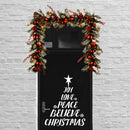 Vinyl Wall Art Decal - Christmas Tree Words - 29" x 23" - Holiday Seasonal Sticker Decoration - Indoor Home Apartment Office Wall Door Window Bedroom Workplace Decor Decals (29" x 23"; White) White 29" x 23" 3