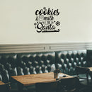 Vinyl Wall Art Decal - Cookies And Milk For Santa - Christmas Holiday Seasonal Sticker - Indoor Home Apartment Office Wall Door Window Bedroom Workplace Decor Decals   3