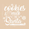 Vinyl Wall Art Decal - Cookies and Milk for Santa - 21" x 23" - Christmas Holiday Seasonal Sticker - Indoor Home Apartment Office Wall Door Window Bedroom Workplace Decor Decals (21" x 23"; White) White 21" x 23"