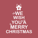 Vinyl Wall Art Decal - We Wish You A Merry Christmas - 26" x 23" - Christmas Holiday Seasonal Sticker - Home Apartment Office Wall Door Window Bedroom Workplace Decor Decals (26" x 23"; White) White 26" x 23" 3
