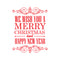 Vinyl Wall Art Decal - We Wish You A Merry Christmas and Happy New Year - 30" x 23" - Christmas Holiday Seasonal Sticker - Home Apartment Wall Door Window Work Decor Decals (30" x 23"; Red) Red 30" x 23" 4