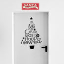 Vinyl Wall Art Decal - We Wish You A Merry Christmas and A Happy New Year - Christmas Holiday Seasonal Sticker - Home Apartment Wall Door Window Work Decor Decals (32" x 21"; Green)   2