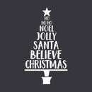 Vinyl Wall Art Decal - Christmas Tree Words - Holiday Seasonal Sticker Decoration - Indoor Home Apartment Office Wall Door Window Bedroom Workplace Decor Decals (29" x 23"; Black)   4