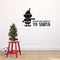Vinyl Wall Art Decal - Reporting Directly to Santa - 22. Christmas Holiday Seasonal Sticker - Home Apartment Wall Door Window Bedroom Living Room Work Decor Decals (22.5" x 35"; Black)   2