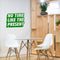 Vinyl Art Wall Decal - No Time Like The Present - 17" x 22" - Positive Life Quotes House Apartment Wall Decoration - Motivational Office Workplace Bedroom Living Room Decor (17" x 22"; Green) Green 17" x 22" 3
