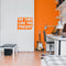 Vinyl Art Wall Decal - No Time Like The Present - 17" x 22" - Positive Life Quotes House Apartment Wall Decoration - Motivational Office Workplace Bedroom Living Room Decor (17" x 22"; Orange) Orange 17" x 22" 3