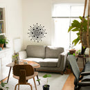 Vinyl Wall Art Decal - Sunburst Halo - Modern Urban Sun Outline Home Apartment Office Workplace Decor - Trendy Minimalist Living Room Bedroom Outdoor Indoor Decals (23" x 23"; Black)   4
