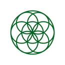 Vinyl Wall Art Decal - Seed of Life Circle Pattern - 23" x 23" - Modern Sacred Geometry for Home Dorm Room Workplace Use - Trendy Flower of Life Apartment Bedroom Living Room Decor (23" x 23"; Green) Green 23" x 23" 2