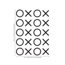 Set of 20 Vinyl Wall Art Decals - XOXO’s - 28" x 22" - Trendy Tic Tac Toe Pattern Home Living Room Workplace Decor - Modern Apartment Bedroom Office Work Peel and Stick Decals (28" x 22"; Black) Black 28" x 22" 2