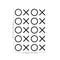 Set of 20 Vinyl Wall Art Decals - XOXO’s - 28" x 22" - Trendy Tic Tac Toe Pattern Home Living Room Workplace Decor - Modern Apartment Bedroom Office Work Peel and Stick Decals (28" x 22"; Black) Black 28" x 22" 2