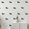Set of 12 Vinyl Wall Art Decals - Dachshund Dogs - 3.5" x 6" Each - Fun Trendy Wiener Dog Decor for Home Apartment Bedroom Living Room - Cool Indoor Outdoor Teens Kids Theme (3.5" x 6" Each; Black) Black 3.5" x 6" each 3