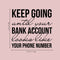 Vinyl Wall Art Decal - Keep Going Until Your Bank Account Looks Like Your Phone Number - Motivational Quote For Home Bedroom Living Room Apartment - Modern Work Office Workplace Decor   4