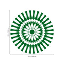 Vinyl Wall Art Decal - Abstract Sunflower Figure - 23" x 23" - Modern Home Bedroom Apartment Workplace Optical Illusion - Cool Living Room Door Office Work Door Window Decoration (23" x 23"; Green) Green 23" x 23"