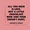 Valentines Day Vinyl Wall Art Decal - All You Need is Love But A Little Chocolate Now and Then - Charles M Schulz Valentine’s Home Bedroom Living Room Apartment Decor (19" x 20"; Black)