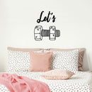 Vinyl Wall Art Decal - Let’s Screw - 25" x 22.5" - Funny Adult Jokes Home Living Room Bedroom Door Sticker - Modern Couples Humor for Indoor Privacy Apartment Bathroom Decor Black 25" x 22.5"