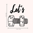 Vinyl Wall Art Decal - Let’s Screw - 25" x 22.5" - Funny Adult Jokes Home Living Room Bedroom Door Sticker - Modern Couples Humor for Indoor Privacy Apartment Bathroom Decor Black 25" x 22.5" 3