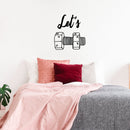 Vinyl Wall Art Decal - Let’s Screw - 25" x 22.5" - Funny Adult Jokes Home Living Room Bedroom Door Sticker - Modern Couples Humor for Indoor Privacy Apartment Bathroom Decor Black 25" x 22.5" 4