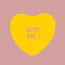 Valentines Day Vinyl Wall Art Decal - Bite Me Heart Candy - 10" x 11" - Valentine’s Home Living Room Bedroom Sticker - Indoor Outdoor Positive Household Couples Apartment Decor (10" x 11"; Yellow) Yellow 10" x 11"