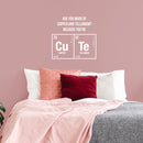 Valentines Day Vinyl Wall Art Decal - are You Made of Copper and Tellurium - 19" x 20" - Valentine’s Home Living Room Bedroom Sticker - Indoor Outdoor Coffee Shop Apartment Decor (19" x 20"; White) White 19" x 20" 4