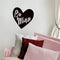 Valentines Day Vinyl Wall Art Decal - Be Mine - 22.5" x 22.5" - Valentine’s Heart Home Living Room Bedroom Sticker - Cute Couples Indoor Outdoor Apartment Coffee Shop Decor (22.5" x 22.5"; Black) Black 22.5" x 22.5" 2