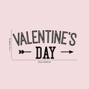Valentines Day Vinyl Wall Art Decal - Valentine’s Day - Modern Arrow Quote Home Living Room Bedroom Sticker - Trendy Indoor Outdoor Apartment Office Work Store Decor (11" x 25"; Black)   2