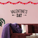 Valentines Day Vinyl Wall Art Decal - Valentine’s Day - Modern Arrow Quote Home Living Room Bedroom Sticker - Trendy Indoor Outdoor Apartment Office Work Store Decor (11" x 25"; Black)   3