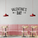 Valentines Day Vinyl Wall Art Decal - Valentine’s Day - 11" x 25" - Modern Arrow Quote Home Living Room Bedroom Sticker - Trendy Indoor Outdoor Apartment Office Work Store Decor (11" x 25"; Black) Black 11" x 25" 4