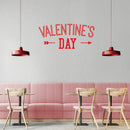 Valentines Day Vinyl Wall Art Decal - Valentine’s Day - 11" x 25" - Modern Arrow Quote Home Living Room Bedroom Sticker - Trendy Indoor Outdoor Apartment Office Work Store Decor (11" x 25"; Red) Red 11" x 25" 3
