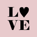 Valentines Day Vinyl Wall Art Decal - Love - 24" x 23" - Valentine’s Cute Quote for Home Living Room Bedroom Sticker - Trendy Couples Indoor Outdoor Apartment Office Work Decor (24" x 23"; Black) Black 24" x 23"