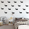 Set of 16 Vinyl Wall Art Decals - Whales - Each - Fun Ocean Home Bedroom Living Room Apartment Nursery Playroom - Cute Little Kids Toddler Teens Indoor Outdoor Decor (Each; Black)   2