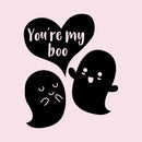 Valentines Day Vinyl Wall Art Decal - You’re My Boo - 27" x 23" - Valentine’s Ghosts Lovers Hearts Decor Cute Romantic Couples Home Living Room Bedroom Apartment Indoor Sticker (27" x 23"; Black) Black 27" x 23" 4