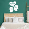Valentines Day Vinyl Wall Art Decal - You’re My Boo - 27" x 23" - Valentine’s Ghosts Lovers Hearts Decor Cute Romantic Couples Home Living Room Bedroom Apartment Indoor Sticker (27" x 23"; White) White 27" x 23" 2