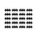 Set of 20 Vinyl Wall Art Decal - Batman - 3" x 6" Each - Cool Superhero Decor for Light Switch Window Mirror Luggage Car Bumper Laptop Computer Skin Peel and Stick Stickers (3" x 6" Each; Black) Black 3" x 6" Each 4
