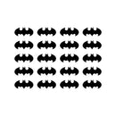 Set of 20 Vinyl Wall Art Decal - Batman - 3" x 6" Each - Cool Superhero Decor for Light Switch Window Mirror Luggage Car Bumper Laptop Computer Skin Peel and Stick Stickers (3" x 6" Each; Black) Black 3" x 6" Each 4