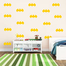 Set of 20 Vinyl Wall Art Decal - Batman - 3" x 6" Each - Cool Superhero Decor for Light Switch Window Mirror Luggage Car Bumper Laptop Computer Skin Peel and Stick Stickers (3" x 6" Each; Yellow) Yellow 3" x 6" Each 3