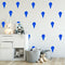 Set of 15 Vinyl Wall Art Decals - Ice Cream Cones - 6.3" x 3" Each - Fun Home Bedroom Living Room Apartment Nursery Playroom - Cute Little Kids Toddler Teens Indoor Decor (6.3" x 3" Each; Blue) Blue 6.3" x 3" each