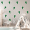 Set of 15 Vinyl Wall Art Decals - Ice Cream Cones - 6.3" x 3" Each - Fun Home Bedroom Living Room Apartment Nursery Playroom - Cute Little Kids Toddler Teens Indoor Decor (6.3" x 3" Each; Green) Green 6.3" x 3" each