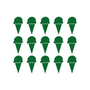Set of 15 Vinyl Wall Art Decals - Ice Cream Cones - 6.3" x 3" Each - Fun Home Bedroom Living Room Apartment Nursery Playroom - Cute Little Kids Toddler Teens Indoor Decor (6.3" x 3" Each; Green) Green 6.3" x 3" each 2